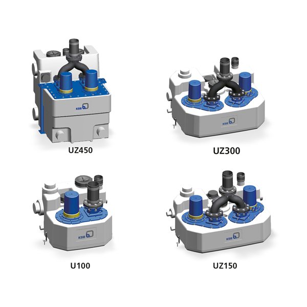 KSB Compacta UZ 15.900 D sewage lifting unit, 11 kW three phase